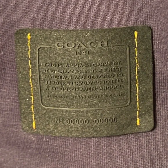 Coach Embroidered Rexy Dark Blue Sweater